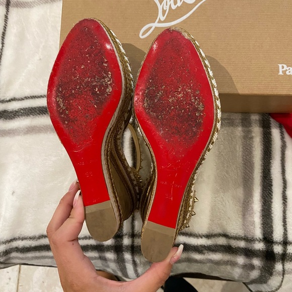 Christian Louboutin Madcarina Wedge Heels - Picture 4 of 9